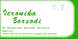 veronika borsodi business card